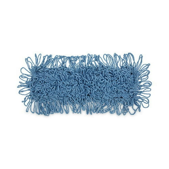 Mop Head, Dust, Looped-End, Cotton/synthetic Fibers, 18 X 5, Blue | Bundle of 2 Each
