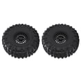 thumbnail image 3 of 2 Pack Remote Control Car Aluminum Alloy Tires Strong Cushioning Rubber Wheels for Remote Control CarBlack, 3 of 8
