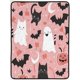 thumbnail image 2 of Bonita manta de fantasma blanca, manta de franela suave con impresión de una sola cara, manta de Halloween para sofá cama, cálida y acogedora manta de cama de otoño, regalo de decoración, 2 of 5