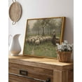 thumbnail image 6 of Drsoum Framed Canvas Wall Art Vintage Classical Oil Painting 11x14in Sheep Herds and Shepherds Room Decor for Bathroom Bedroom Living Room - Natural Framed, 6 of 7