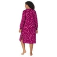 thumbnail image 3 of Aria Women’s Super-Soft Velour 46” Long Sleeve V-Neck Sleepwear Lounger, Sizes XS-4X, 3 of 7