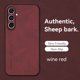 thumbnail image 3 of Sheepskin Leather Case For Samsung Galaxy S23 S23Ultra S22 S21 S20 S10 S9 Plus S23FE Note 20Ultra 10 9 8 Luxury Matte Back Cover, 3 of 5