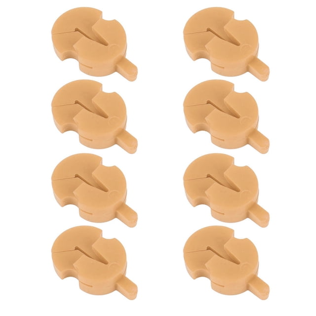 8Pcs Single Hole Violin Mute Rubber Practice Mute Musical Accessory Parts For Lower The Volume Of The Instrument