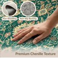 thumbnail image 6 of ODIKA 8'x10' Washable Area Rug Non-Shedding, Easy Care, Forest Vintage Bold Distressed Damask Decorative Sage Alfombra for King Size Bedroom Under Bed, Master Suite, 6 of 7