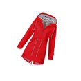 thumbnail image 2 of Veste à Capuche Douce pour Femme Imperméable Manteau de Pluie Coupe-Vent Extérieur Imperméable Rouge m, 2 of 4