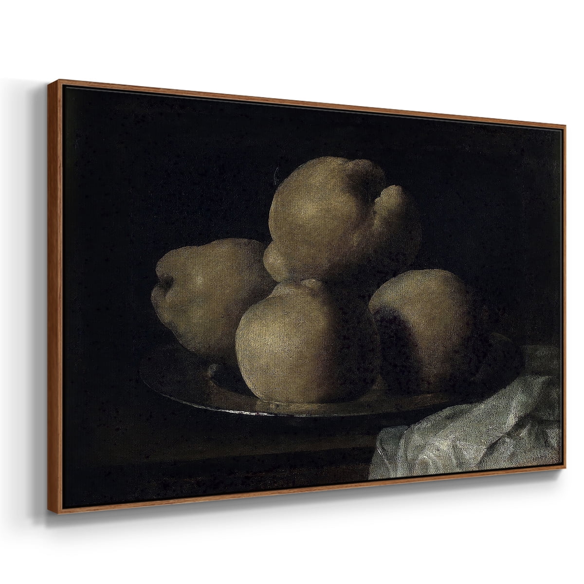 Vintage Botanical Print-IX By Wexford Home Framed in Walnut Wood Gallery Wrapped Canvas 25 in. x 37 in.