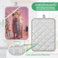 thumbnail image 3 of 2 Pack Pot Holders for Kitchen Heat Resistant Hot Pads Sets for Cooking Baking Cow Wearing Christmas, 3 of 7