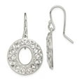thumbnail image 2 of Sterling Silver Diamond Cut X Dangle Earrings, 2 of 5