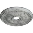 thumbnail image 3 of Ekena Millwork 18 1/8"OD x 3 3/4"ID x 1 1/8"P Bradford Ceiling Medallion (Fits Canopies up to 4 3/8"), Hand-Painted Ultra Pure White Crackle, 3 of 6