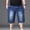 Blue, variant on Men's Big and Tall Jean Shorts Elastic Waisted Baggy Jorts Drawstring Plus Size Relaxed Fit Denim Shorts