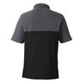 thumbnail image 5 of CORE365 CE112C Men's Fusion ChromaSoft™ Colorblock Polo-BLACK/ CARBON HEATHER-3XL, 5 of 6