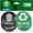Green, variant on Recycle Stickers for Trash Bins - 6"x6" Round Decals, 4 Pack Set - Recycling Sticker for Trash Can - UV-Resistant Waste Management for Indoor, Outdoor, Kitchen, Office, and Public Spaces