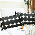 thumbnail image 2 of Decorative Throw Pillow Covers Set of 2 Black Fashion Polka dot Pillow Covers 12x20 Inch Throw Pillow Cover Linen Pillowcase Farmhouse Outdoor Pillow Covers for Couch Sofa Living Room, 2 of 6