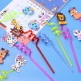 thumbnail image 5 of 10 Pieces Jungle Safari Zoo Animal Theme Party Supplies Straws Reusable Plastic for Kids Birthday Favors, Family Table Decorations, 5 of 8