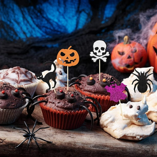 Lot de 10 décorations de gâteaux Halloween - Créalia - Décoration