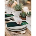 thumbnail image 5 of Green Marble Cloth Napkins Set of 8 Reusable Dinner Napkins, Gold Abstract Vintage Modern Ombre Art Cocktail Napkin Washable Table Napkins for Wedding/Holiday Party/Baby Shower 20"x20", 5 of 7