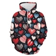thumbnail image 2 of Sudadera con capucha Feliz Día de San Valentín para hombres, mujeres, amantes, estampado 3D, jerséis de moda, sudaderas con capucha Harajuku, camisetas de manga larga, sudadera holgada, 2 of 5