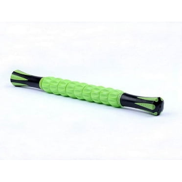 Muscle Roller Stick Portable Massage Stick Trigger Point Travel Body Muscle Roller Sport Gym (Green)