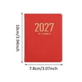 thumbnail image 2 of 2027 Pocket Planner 3x4 Inch Mini Weekly Schedule Notepad, Portable Daily Calendar Diary for Office Home Work, Time Management Goals Book, 2 of 5