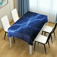 thumbnail image 7 of GZHJMY Thunder Lightning Square Tablecloth, Waterproof Stain Wrinkle Resistant Washable Polyester Table Cover for Picnic Dinner Holiday Kitchen Party Decor, 54 x 54 in Home Decor, 7 of 7
