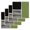 Green, variant on Brown Black Kitchen Dish Towels for Drying Dishes Set of 3, Modern Abstract Art Farmhouse Striped Waffle Weave Microfiber Hand Tea Bathroom Towels Quick Dry & Absorbent Towel 15.7x23.6