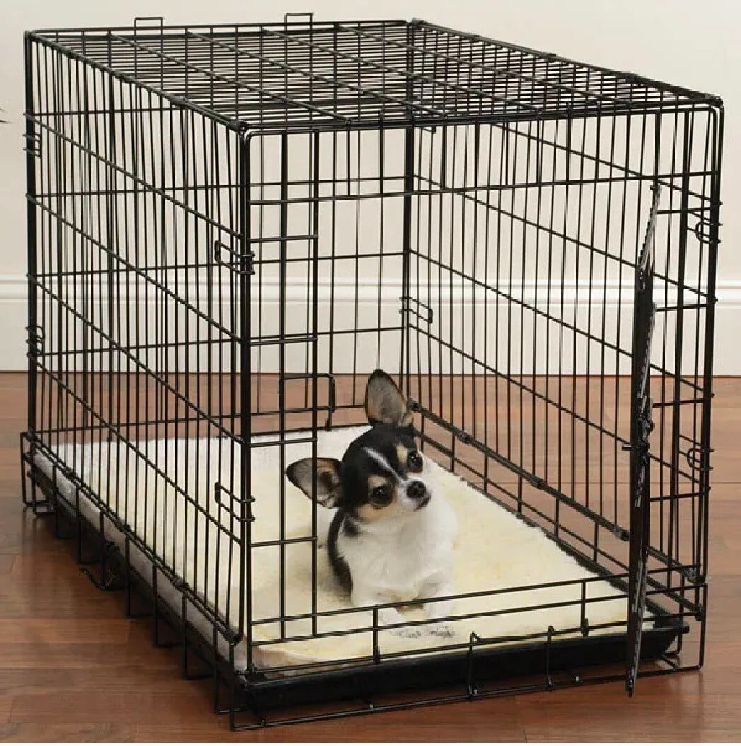 Dog Beds Two Sided Super Soft Plush Thick Pile Cozy Sherpa Crate Mat Warm Cover (xLarge - 47¾"L x 29¾"W)