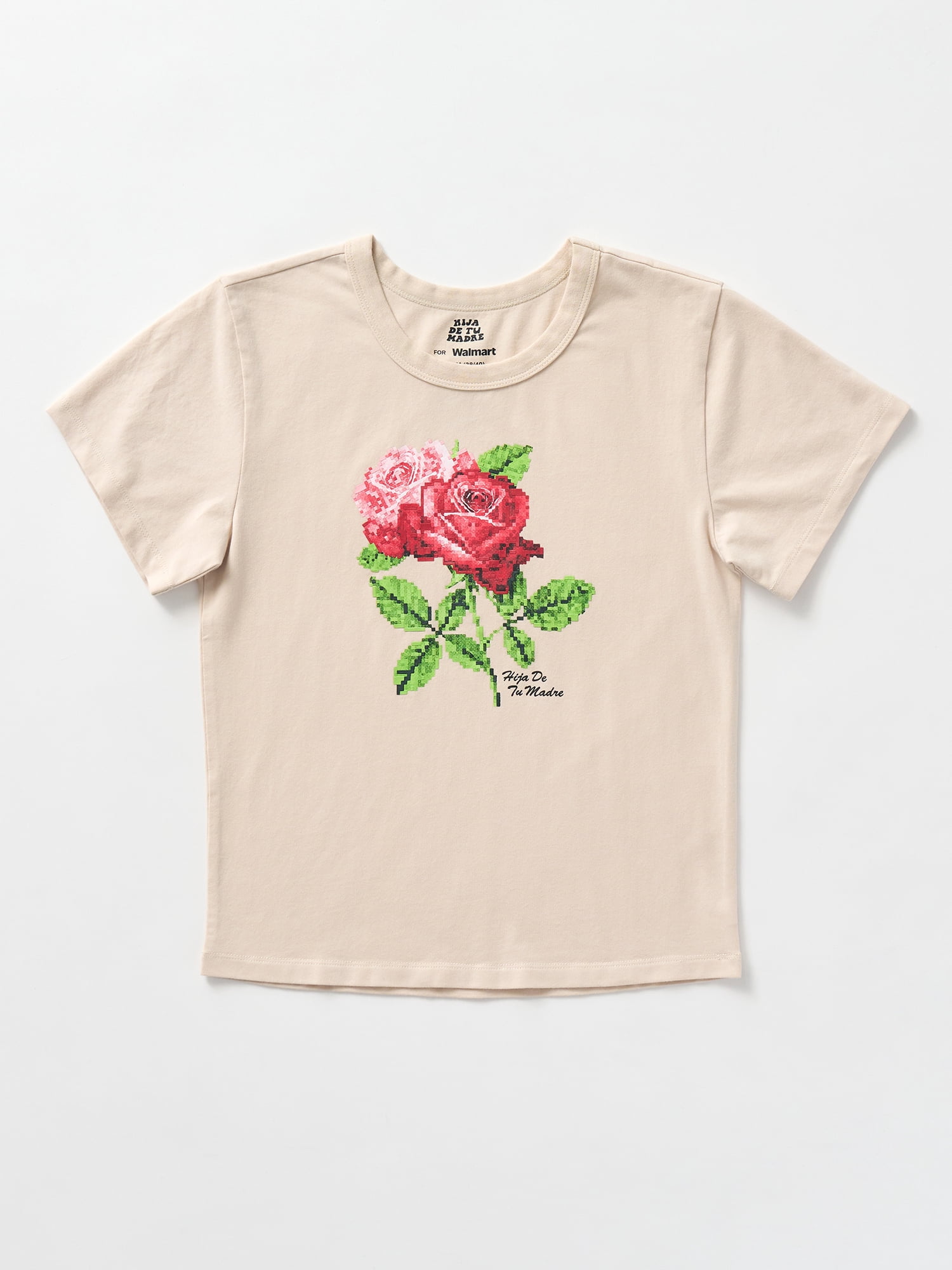 Hija De Tu Madre, Unisex Graphic Baby Tee, Roses, Sizes XS-3XL
