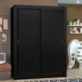thumbnail image 2 of Ropero Closet Madesa Denver 2 Puertas Corredizas Negro, 2 of 9