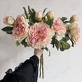 thumbnail image 6 of 5pcs Peony Rose Flowers Bundle Decoration.Artificial Korean Style Small Handle Bundle Rose Imitation Flowers for Home Wedding Rose Flower, 6 of 7