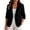 Black #20, variant on WULMLEO Cotton Linen Blazer for Women 3/4 Sleeve Casual Business Jackets Navy 2XL