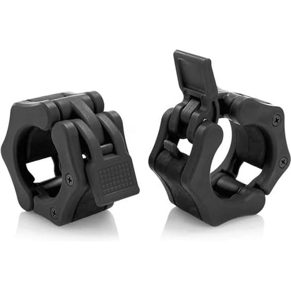 Olympic Barbell Collar 2 inch Quick Release Pair of Locking 2" Pro Weight Bar Plate Locks Clamp Clips for Workout Weightlifting Fitness Training