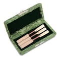 thumbnail image 2 of Cergrey Wooden + Silk Cloth Cover Reed Case Holder Storage Box for 3pcs Oboe Reeds, Oboe Accessory,Reed Box, 2 of 8