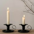 thumbnail image 5 of Black and Gold Metal Taper Candle Holders Set for Wedding Christmas Party Dining Table Centerpiece Decor, 5 of 7