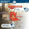thumbnail image 4 of Life is Good 2 x 2 x 3 ft Orange Kids Quad Chair With Canopy, 4 of 13