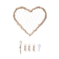 thumbnail image 4 of Lipstore Wall Grid Panel Wall Hanging Photo Display Heart Shaped Creative Photo Display M, 4 of 8