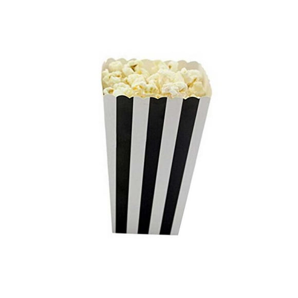 12Pcs/Set Popcorn Box Candy Sanck Favor Bags Stripes Gift Favor Bags Bags Wedding Party Favor Kids Movie Party Supplies Xingzhi