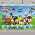 thumbnail image 1 of PAW Patrol Birthday Party Backdrop | Photo Banner | Birthday Theme Decoration (Color-25,W:59" L:83"), 1 of 4