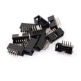 thumbnail image 1 of Conector de encabezado de caja JTAG macho de 10 pines en 90 grados, 2 filas, 2.54 mm, 10 piezas, 1 of 1