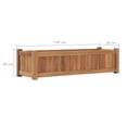 thumbnail image 4 of vidaXL Raised Bed 100x30x25 cm Solid Teak Wood, 4 of 5