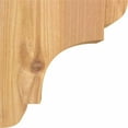 thumbnail image 3 of 5 1/2"W x 6"D x 6"H New Brighton Smooth Corbel, Western Red Cedar, 3 of 9