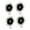 black, variant on 4 Pieces RC Car Hex Hub Wheel Disc Metal Construction for 1/12 Scale Model Truck Off Road Enthusiasts