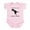 Petal Pink, variant on CafePress - Licensed To Carry Small Arms T Rex Dinosaur Body S - Baby Light Bodysuit, Size Newborn - 24 Months