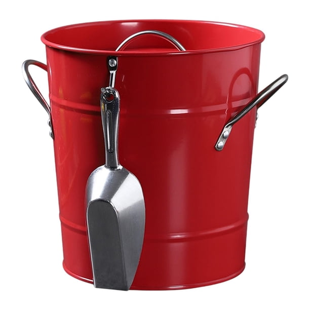 Cubo de hielo para fiestas, cubo para bebidas, cubo para vino Rojo