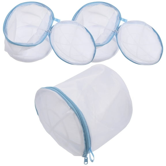 Homoyoyo ABS Mesh Laundry Bags for Washing Bras and Delicates 3pcs Reusable 6.3x6.3x6.3 inches