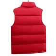 thumbnail image 4 of uublik Mens Puffer Vest Warm Quilted Sleeveless Outerwear for Work Casual Travel Red, 4 of 5