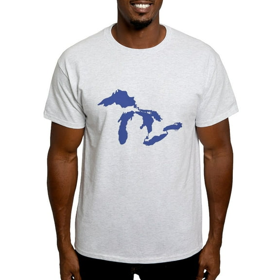 CafePress - Great Lakes Light T Shirt - Men's Classic Graphic T-Shirt