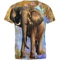 thumbnail image 2 of Elephant Distressed Splatter All Over Mens T Shirt Multi X-LG, 2 of 2