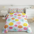 thumbnail image 2 of Homewish Kawaii Cartoon Groovy Bedding Comforter Set for Kids, Garden Flower Floral Twin Comforter Sets, Blue Princess Style Reversible Bedding Set, Lightweight Room Decor, 2-Piece, 2 of 8