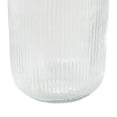 thumbnail image 4 of DecMode 14" Ribbed Glass Vase, 4 of 9