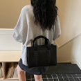 thumbnail image 4 of Sunyuer Women Vintage Braided Detail Tote Handbag, PU Leather Small Work Commuter Shoulder Purse, Fashion Portable Top Handle Bag with Detachable Adjustable Crossbody Strap, 4 of 8